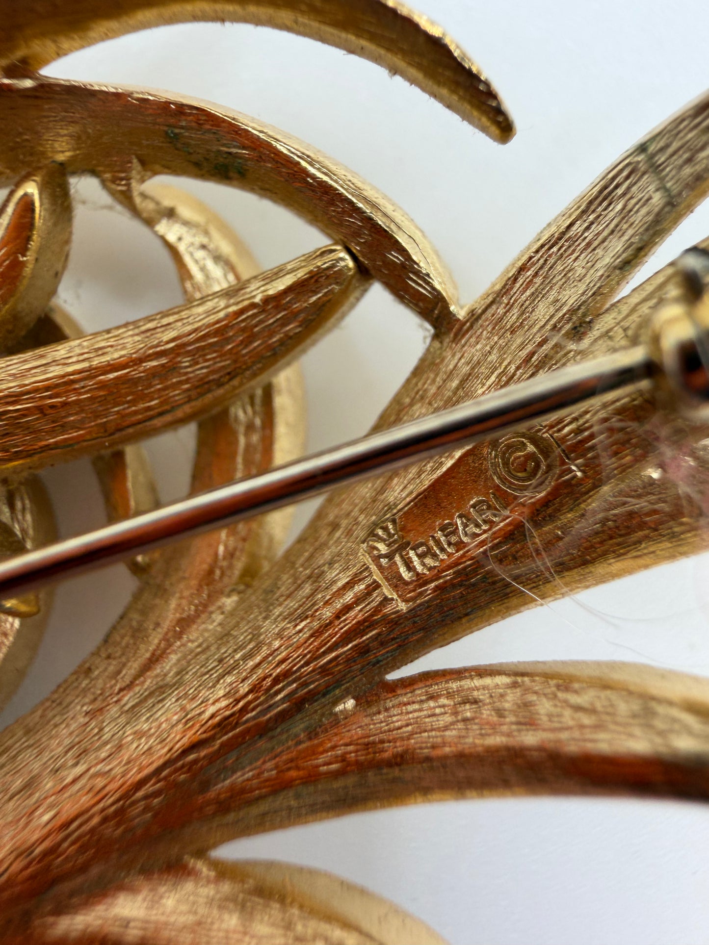 Vintage Trifari Leaf Brooch