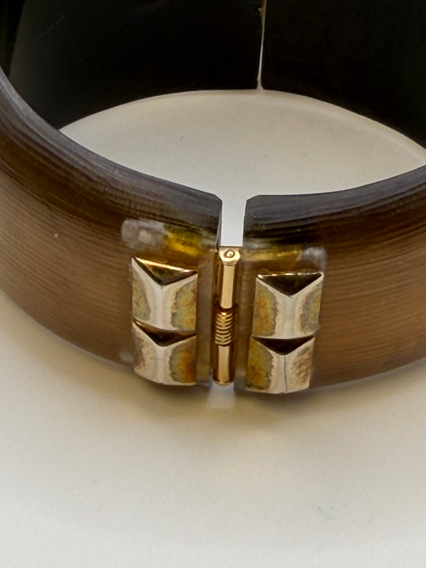 Vintage Archival Alexis Bittar Hematite Bracelet Cuff