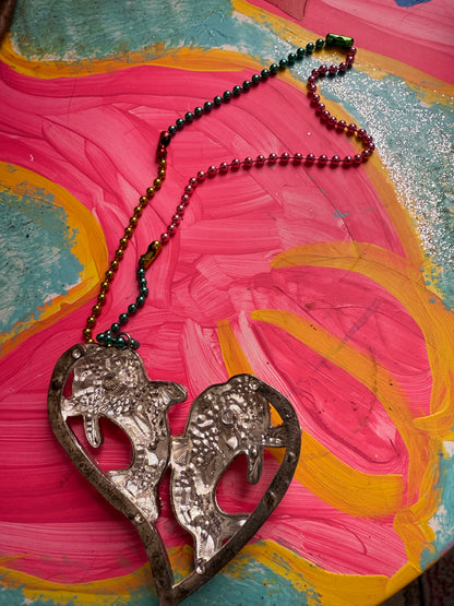 Collina Strada Rainbow Crystal Dolphin Necklace
