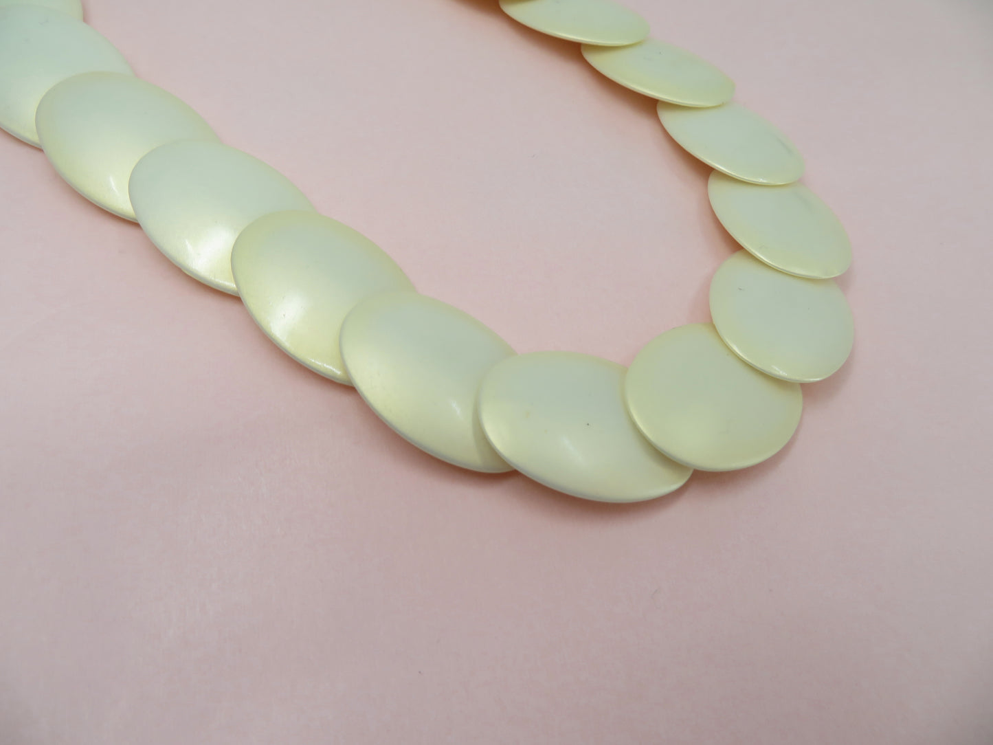 Iris Apfel's Vintage Pearlescent Disc Sterling Silver Necklace