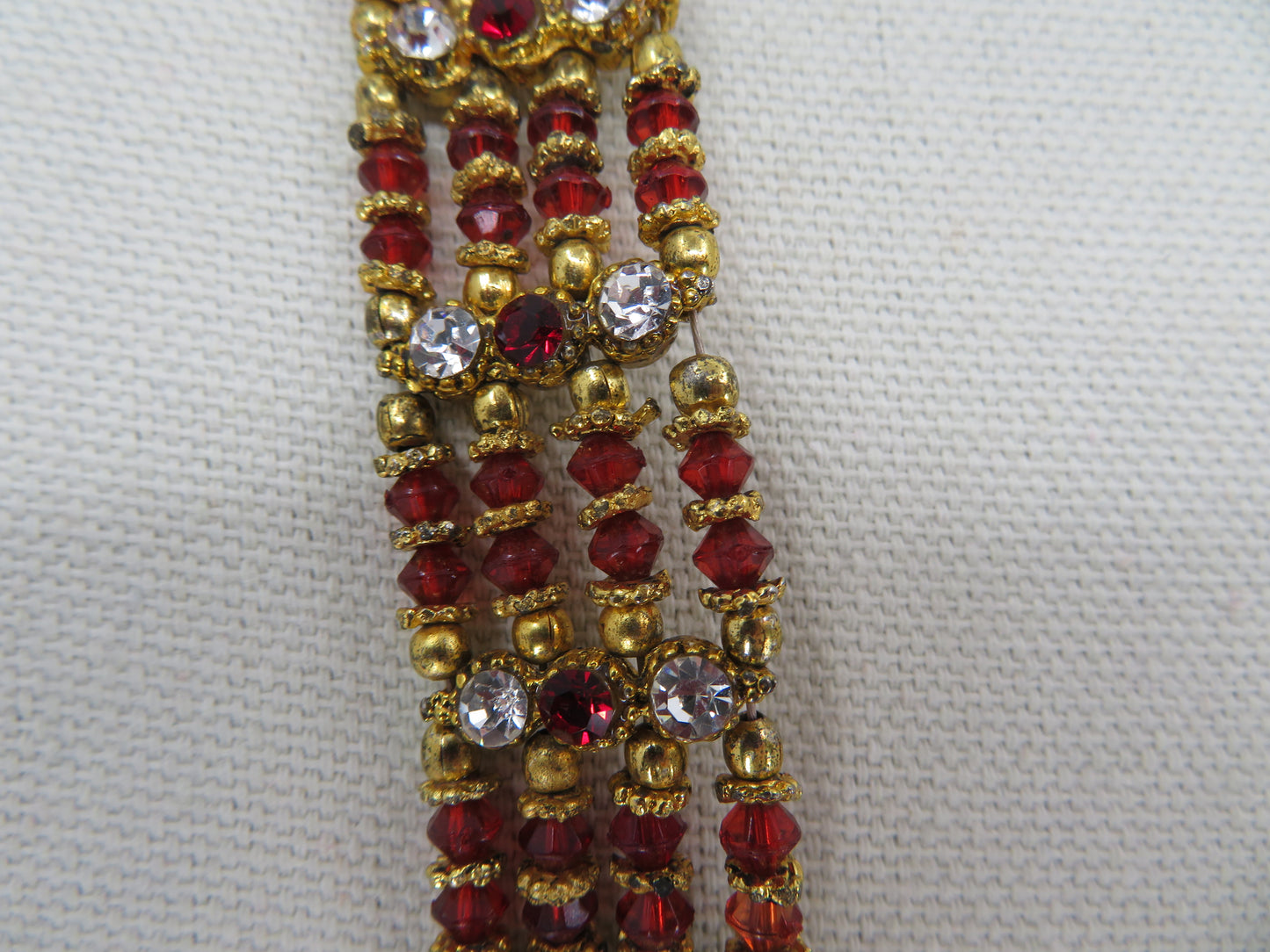 Iris Apfel's Vintage Hand-Beaded Indian Wedding Style Necklace