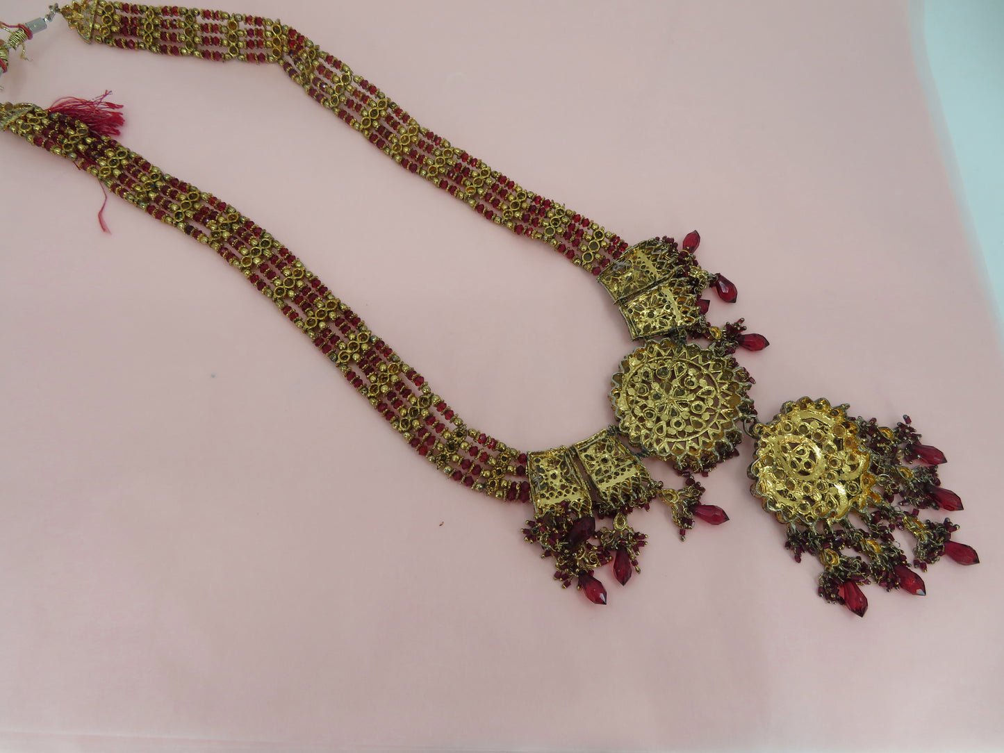 Iris Apfel's Vintage Hand-Beaded Indian Wedding Style Necklace