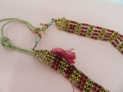Iris Apfel's Vintage Hand-Beaded Indian Wedding Style Necklace