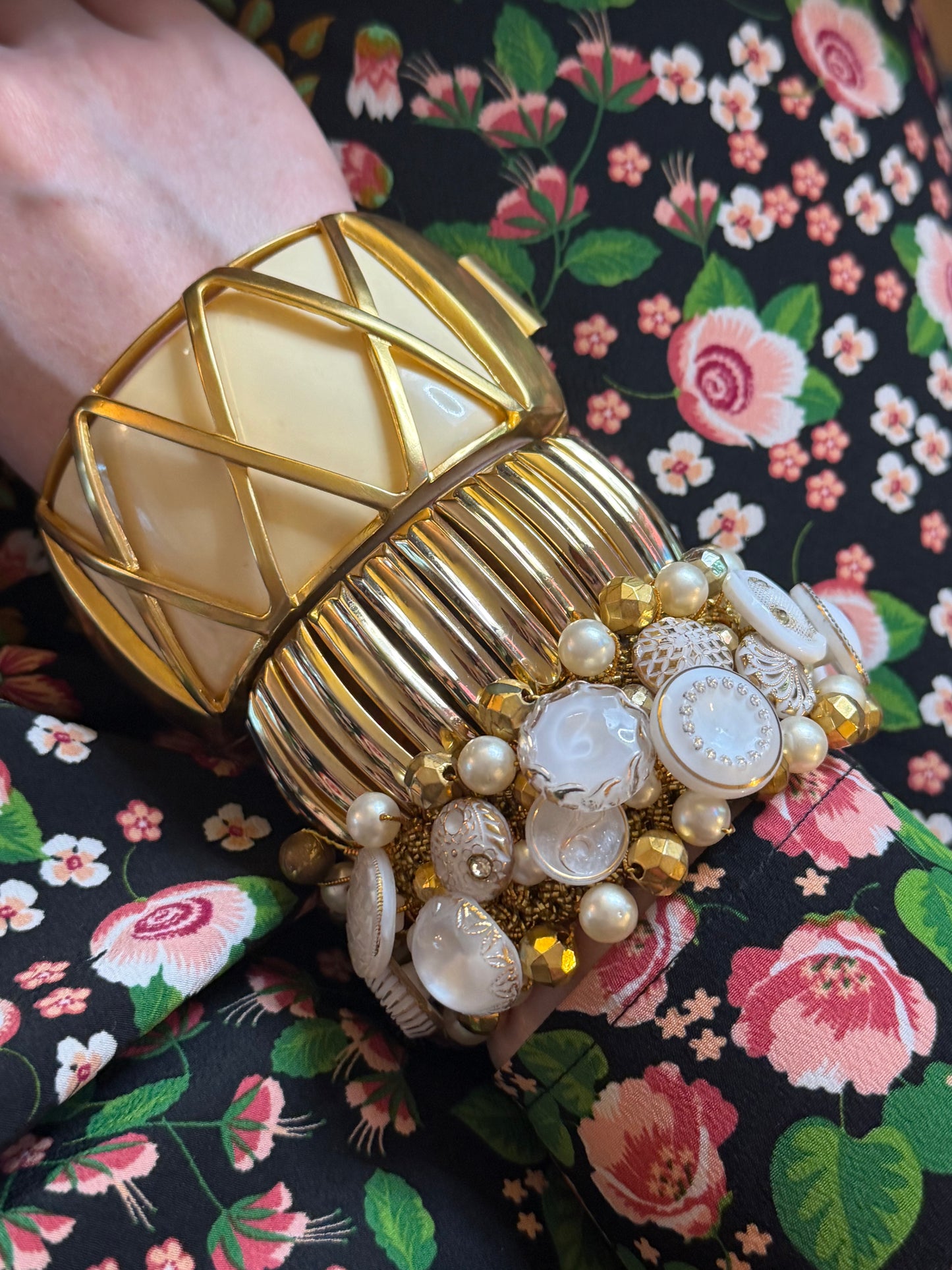 Vintage Gold Expansion Cuff Bracelet, 1950s–60s