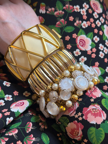 Vintage Gold Expansion Cuff Bracelet, 1950s–60s