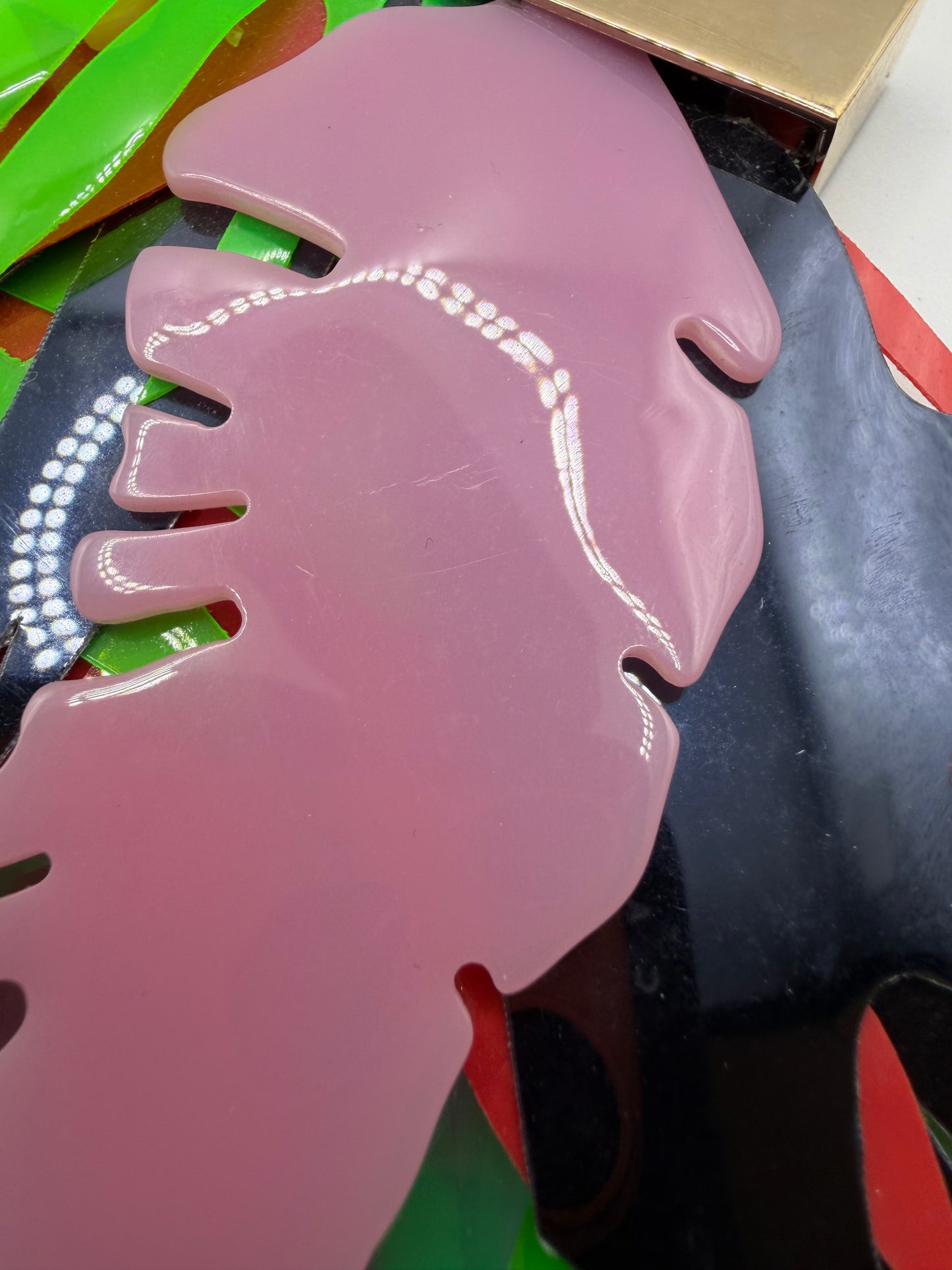 RARE Monumental John Galliano Spring 2015 Runway Leaf Necklace