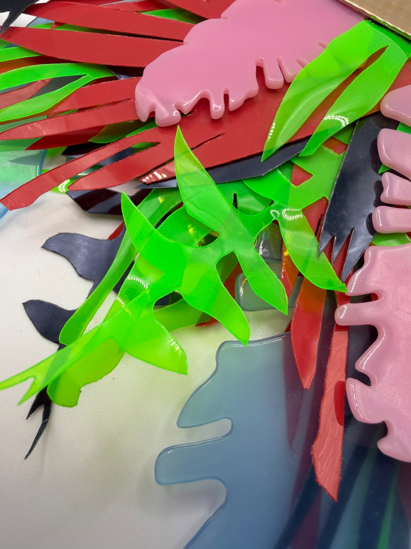 RARE Monumental John Galliano Spring 2015 Runway Leaf Necklace