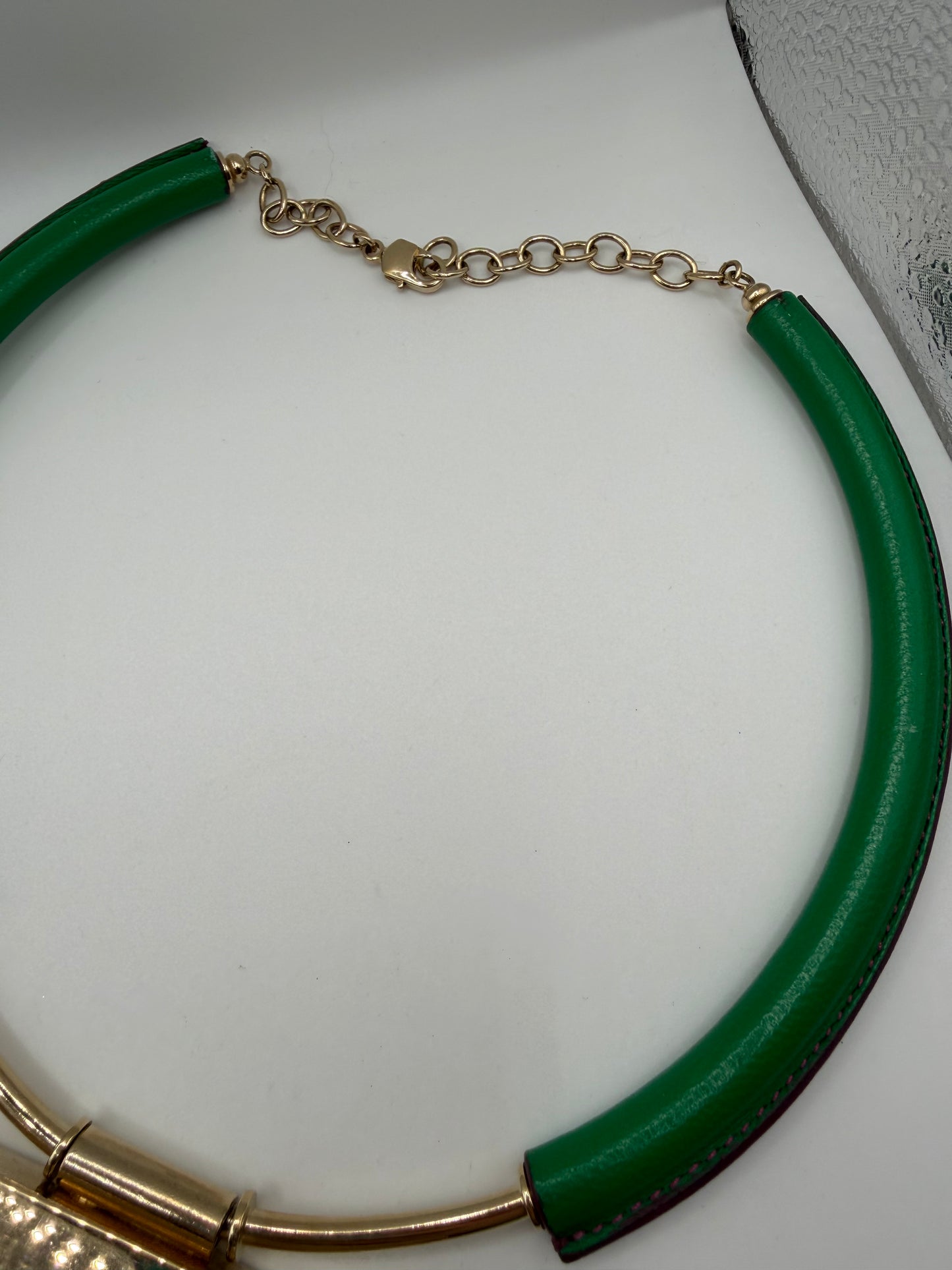 RARE Monumental John Galliano Spring 2015 Runway Leaf Necklace