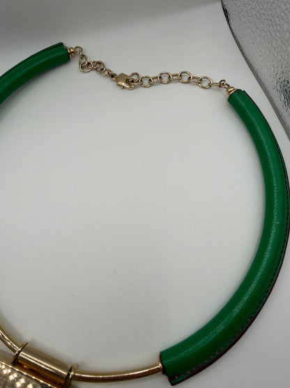 RARE Monumental John Galliano Spring 2015 Runway Leaf Necklace