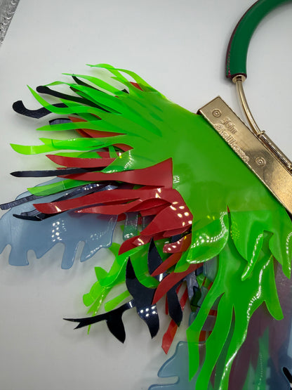 RARE Monumental John Galliano Spring 2015 Runway Leaf Necklace