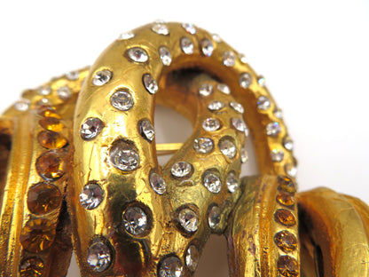 Vintage Christian Lacroix Monumental Huge Crystal Brooch