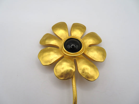 Vintage Karl Lagerfeld 1991 Extra Large Flower Brooch