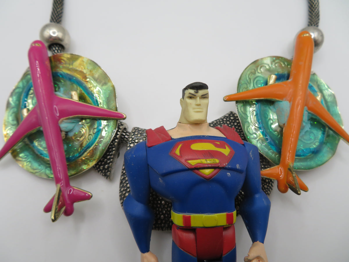 Sue Kreitzman Vintage Superman Early Neckshrine Necklace