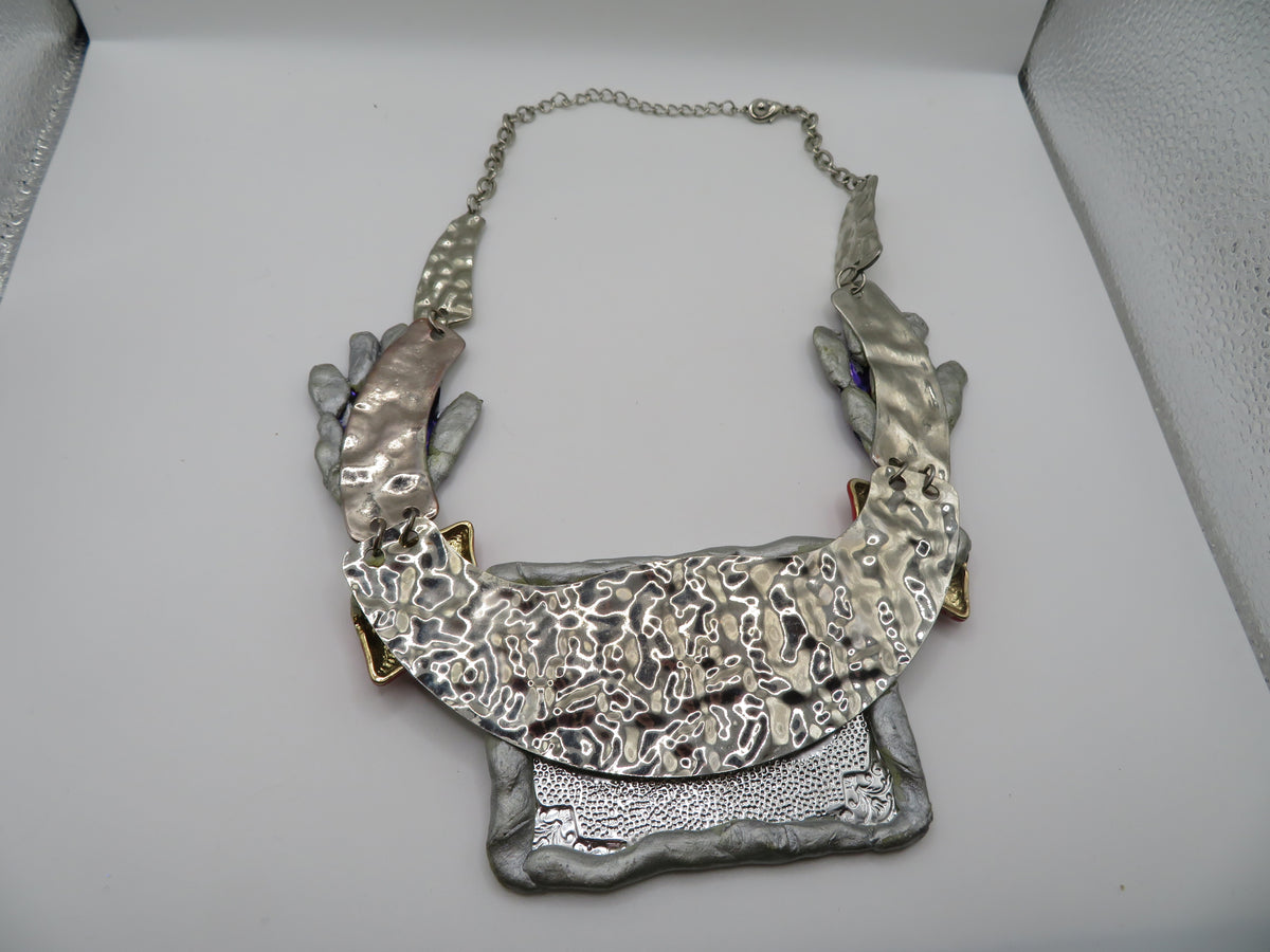 Sue Kreitzman Vintage Face & Hands Early Neckshrine Necklace