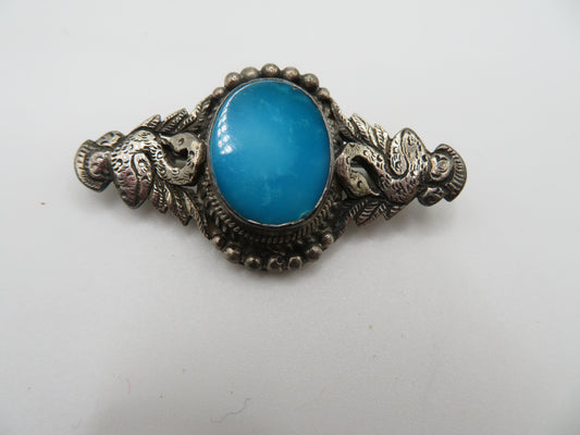 Vintage Sterling Silver Swan Brooch