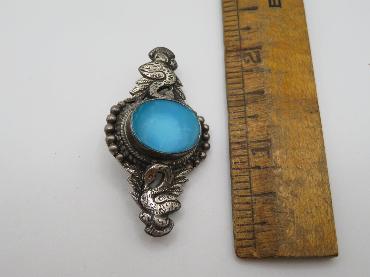 Vintage Sterling Silver Swan Brooch