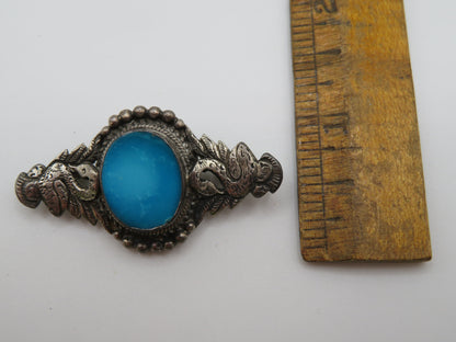 Vintage Sterling Silver Swan Brooch