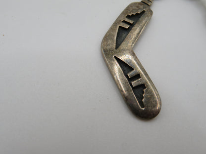 Vintage Hopi Sterling Silver Overlay Earrings