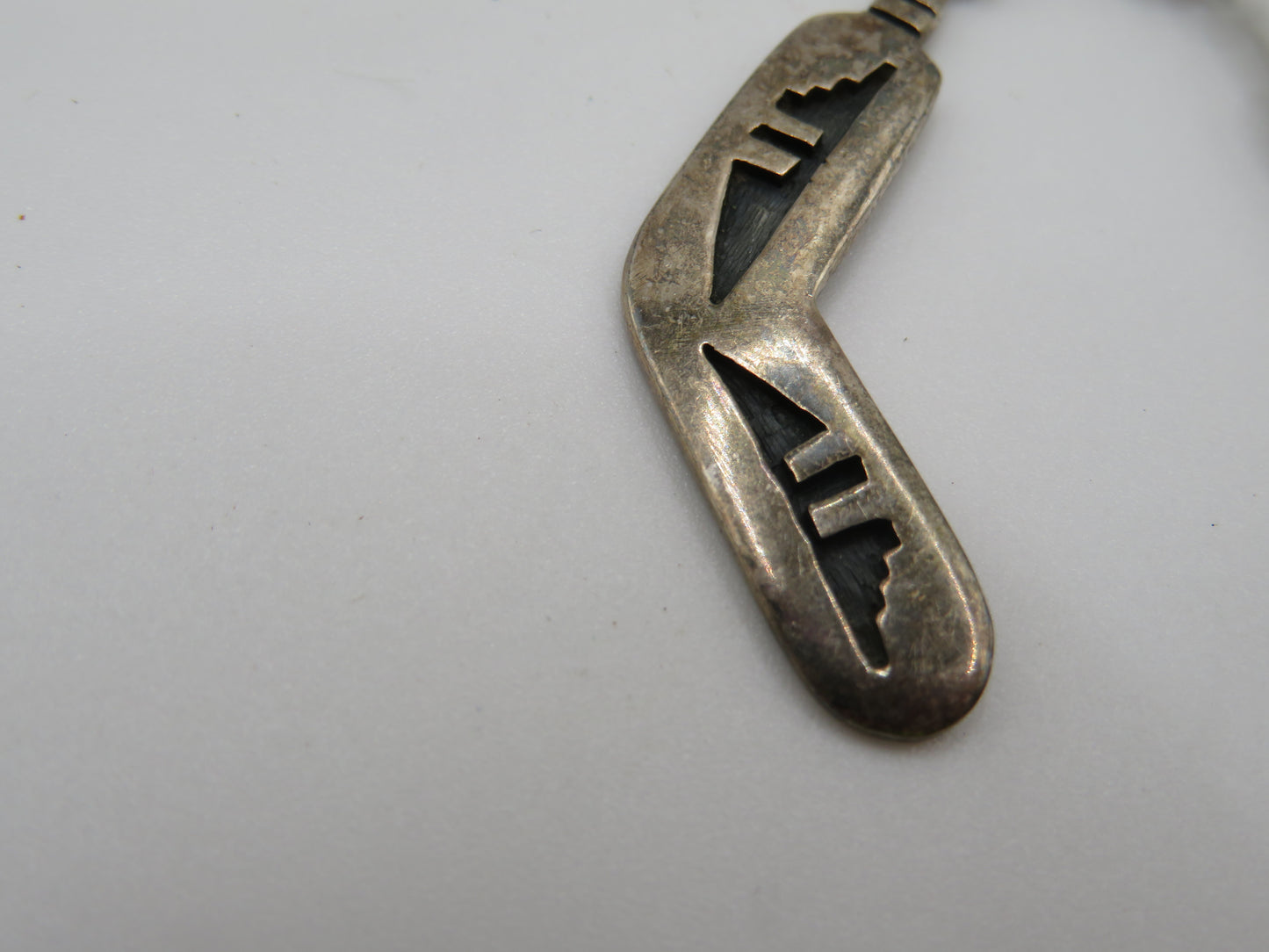 Vintage Hopi Sterling Silver Overlay Earrings