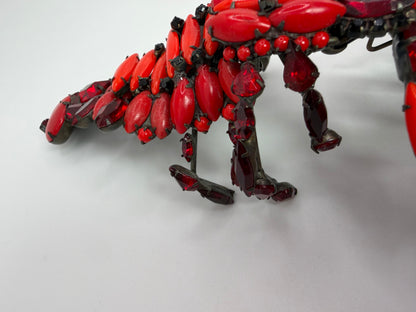 Vintage David Mandel "The Show Must Go On" Giant Rhinestone Lobster Brooch