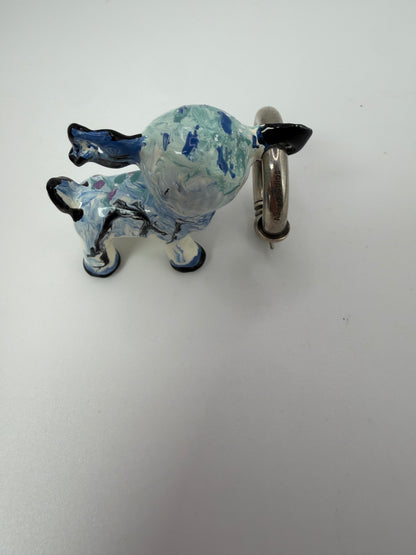 Acne Studios × Apollinaria Broche Enamel Animal Charm Earring