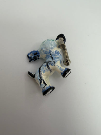 Acne Studios × Apollinaria Broche Enamel Animal Charm Earring