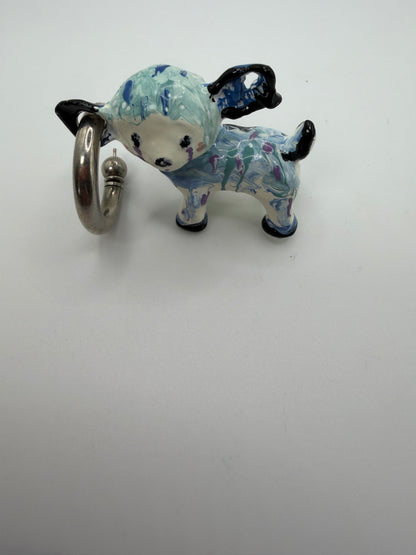 Acne Studios × Apollinaria Broche Enamel Animal Charm Earring