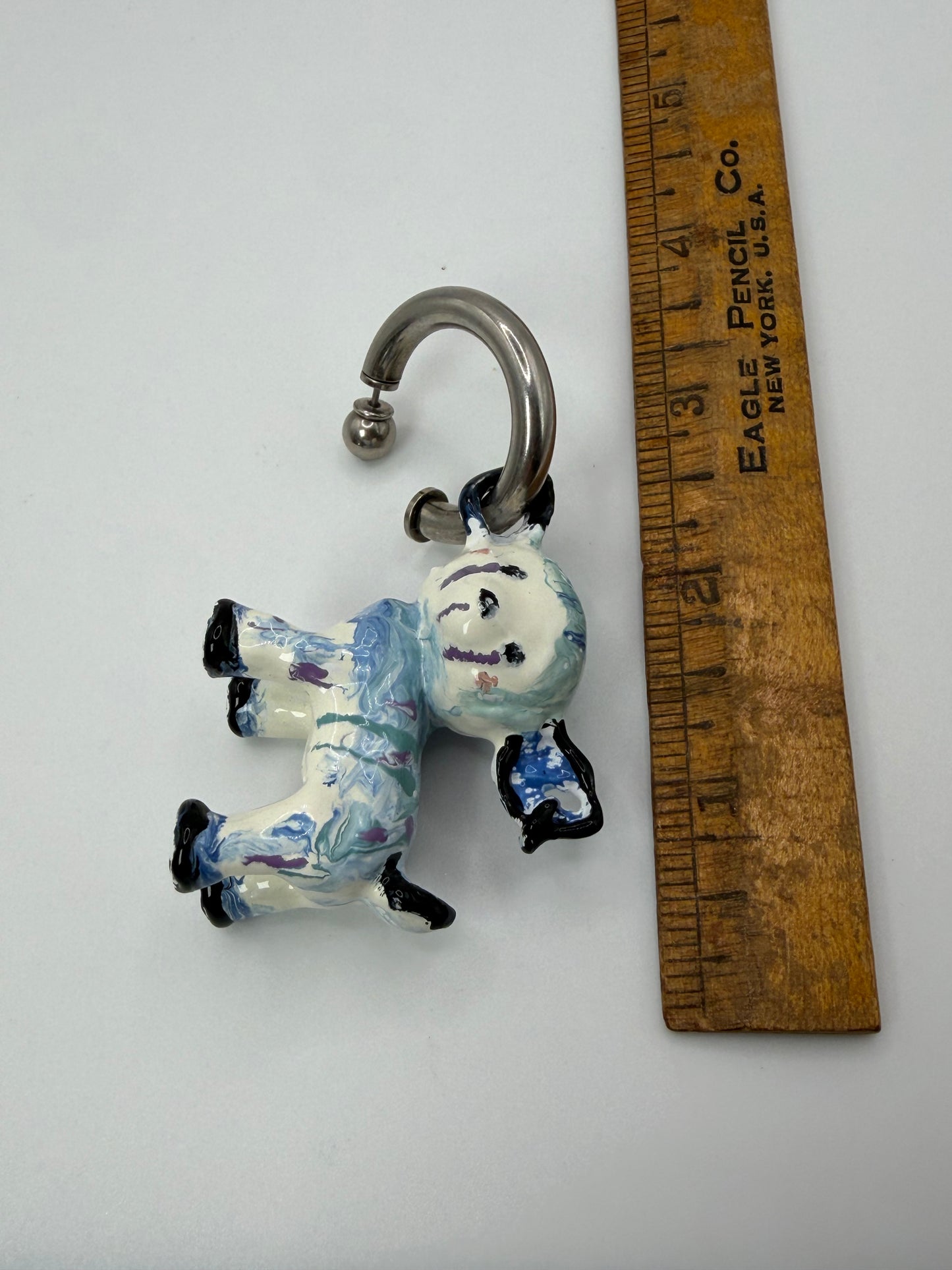Acne Studios × Apollinaria Broche Enamel Animal Charm Earring