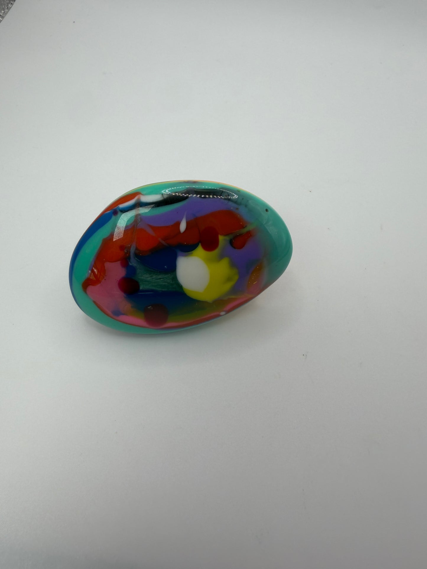 Vintage HUGE Marbled Resin Statement Ring