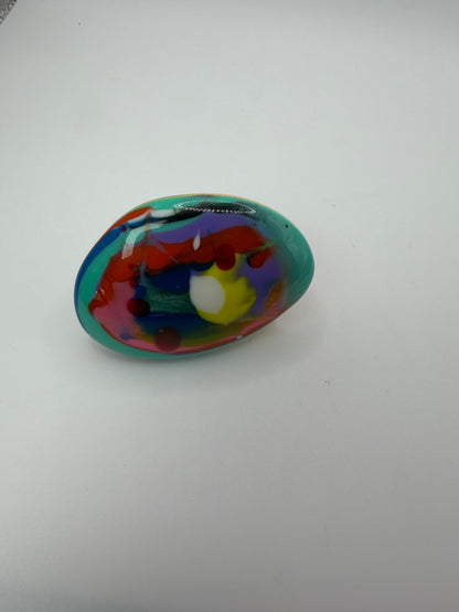 Vintage HUGE Marbled Resin Statement Ring