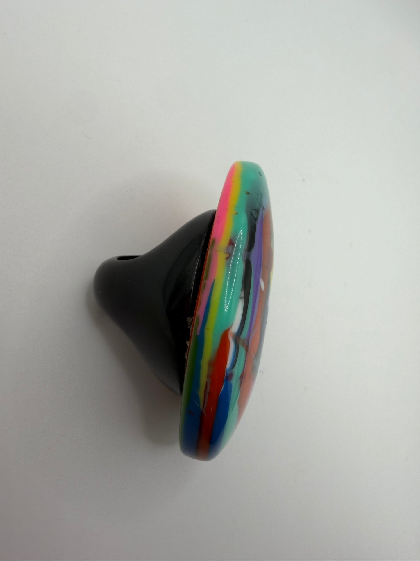 Vintage HUGE Marbled Resin Statement Ring