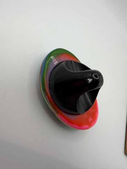 Vintage HUGE Marbled Resin Statement Ring