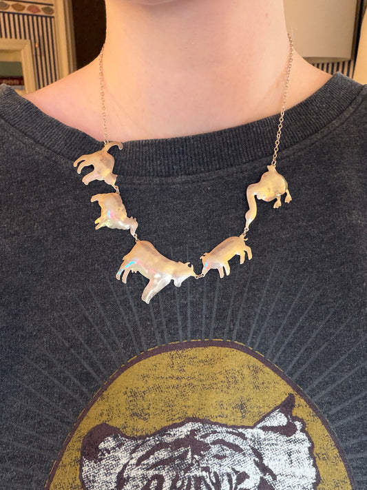 Vintage Zirkus Sterling Animal Parade Necklace