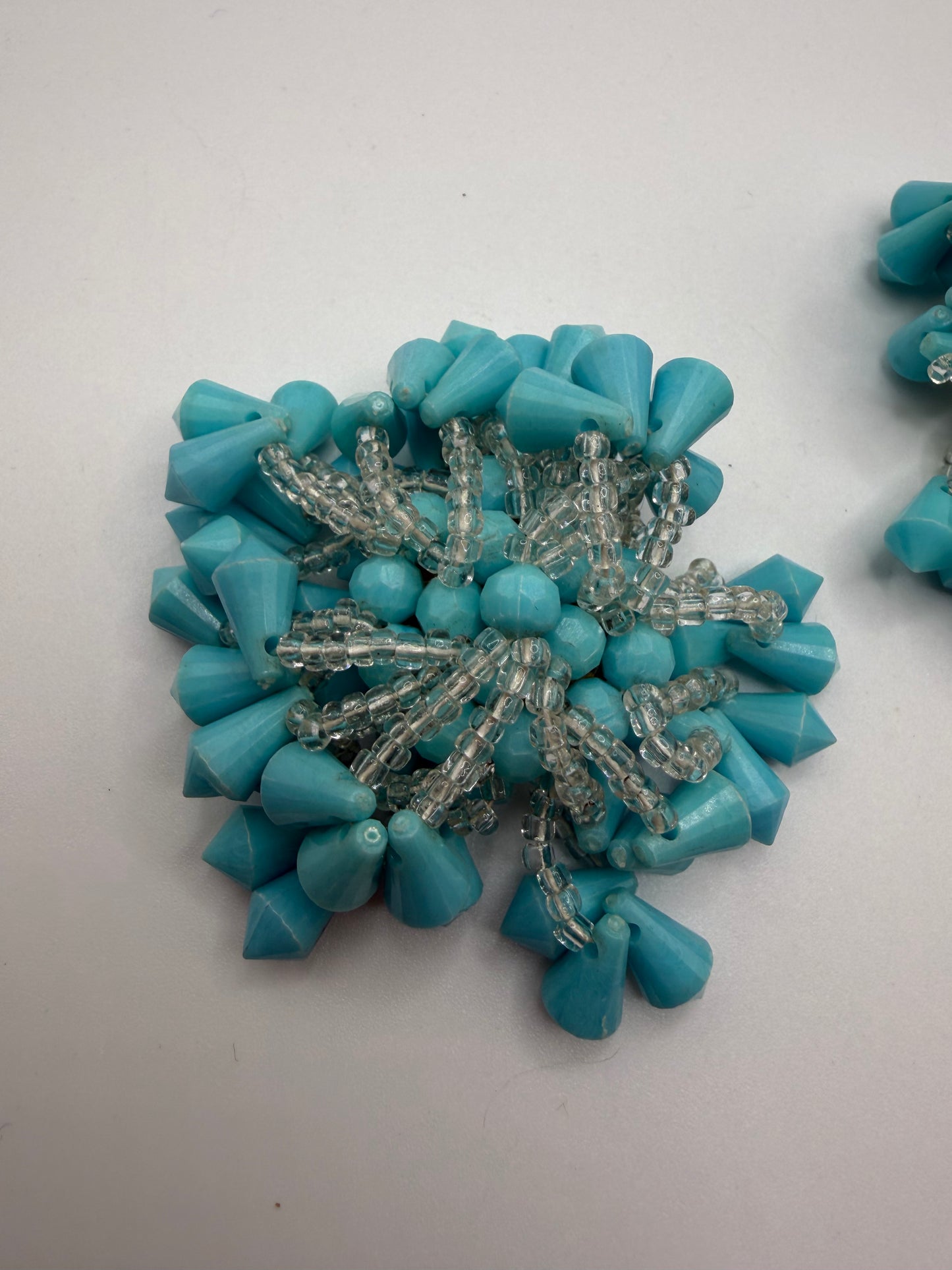 Vintage Turquoise Cha Cha Shoe Clips