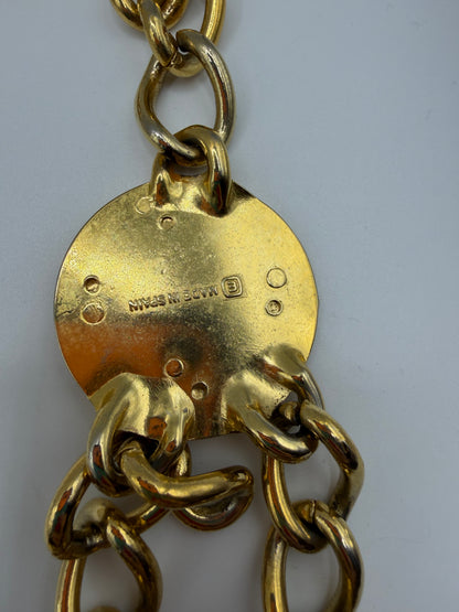 Vintage Iconic Escada Charm Necklace & Belt