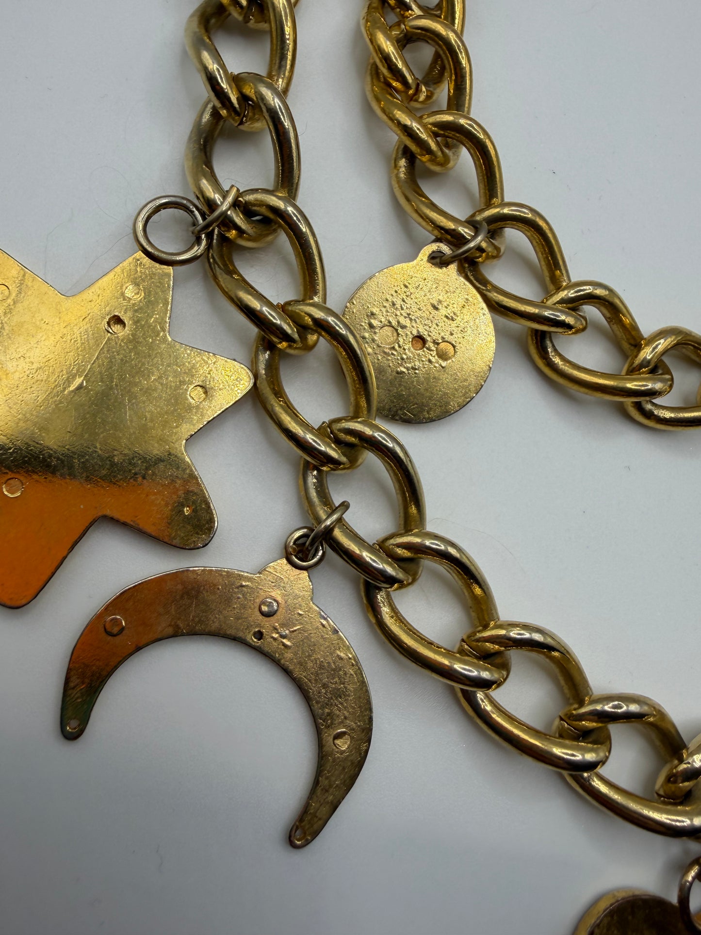 Vintage Iconic Escada Charm Necklace & Belt
