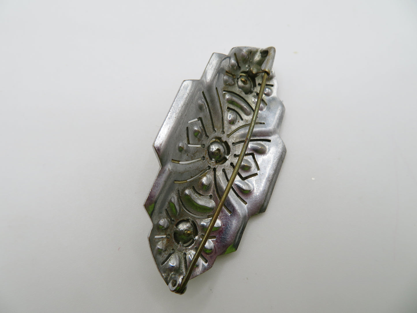 Antique Art Deco Pearl Paste Brooch