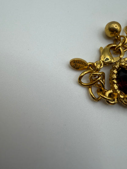Vintage Rare 1990s Kenneth Jay Lane Gripoix Byzantine Necklace
