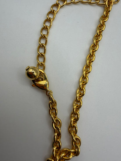 Vintage Rare Kenneth Jay Lane Oversized Byzantine Cross Necklace