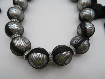 Vintage Lanvin Oversized Tulle Wrapped Pearl Necklace
