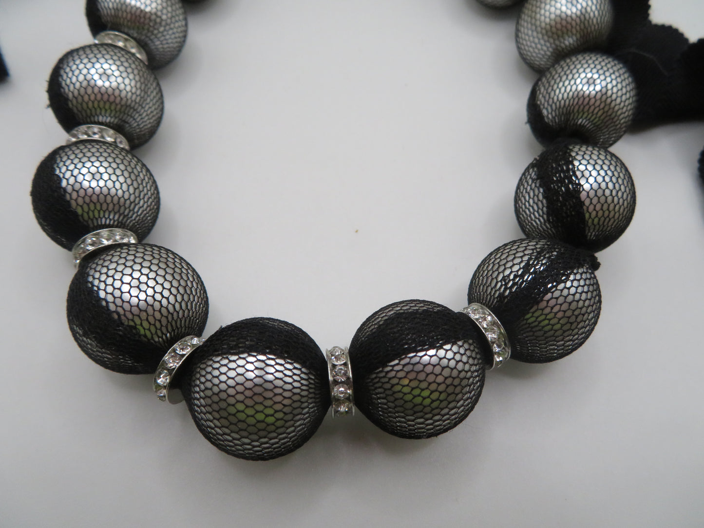 Vintage Lanvin Oversized Tulle Wrapped Pearl Necklace