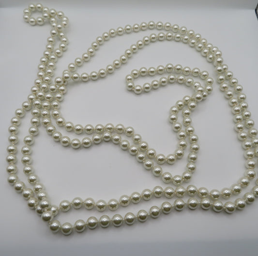 Vintage Super Extra Long Pearl Necklace