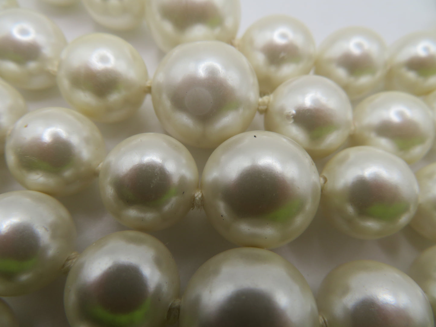 Vintage Chunky 5-Strand Pearl Collar Necklace