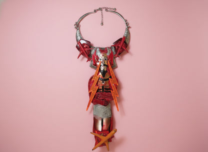 Sue Kreitzman Vintage Devilish Airplane Icon Early Neckshrine Necklace
