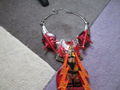 Sue Kreitzman Vintage Devilish Airplane Icon Early Neckshrine Necklace