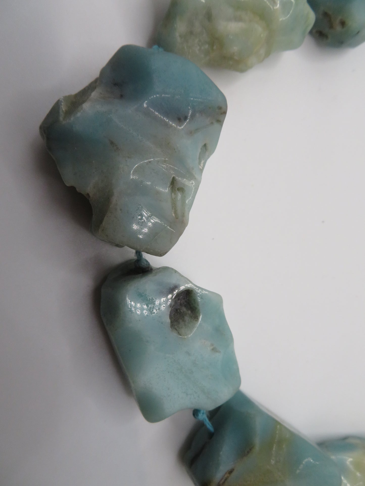 Vintage Kenneth Jay Lane Amazonite Nugget Beaded Necklace