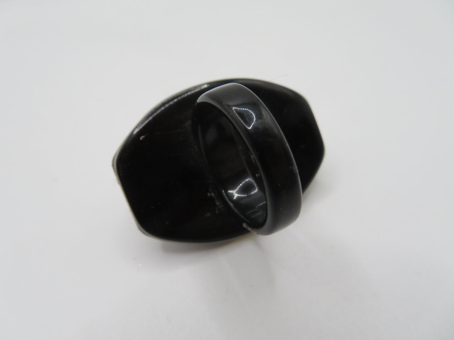 Vintage Chunky Green Cabochon Sparkle Statement Ring