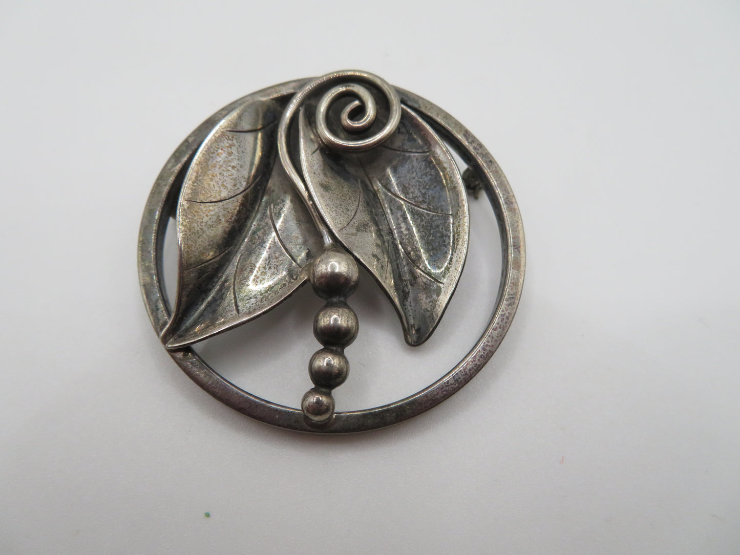 Vintage Alphonse La Paglia Sterling Silver Modernest Floral Brooch