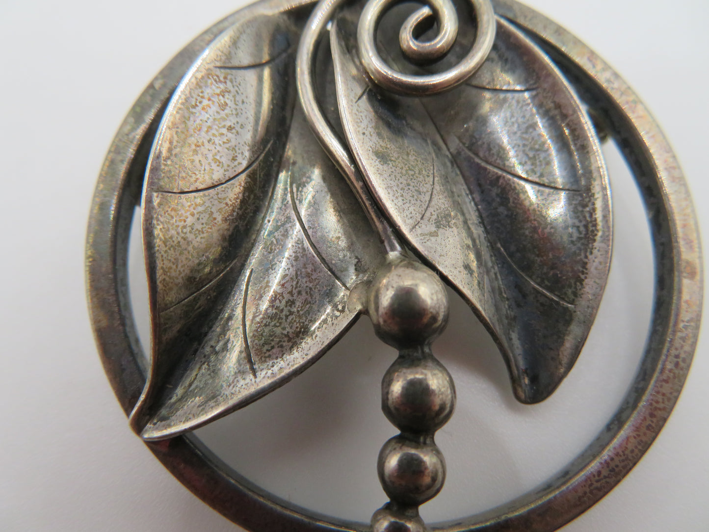 Vintage Alphonse La Paglia Sterling Silver Modernest Floral Brooch