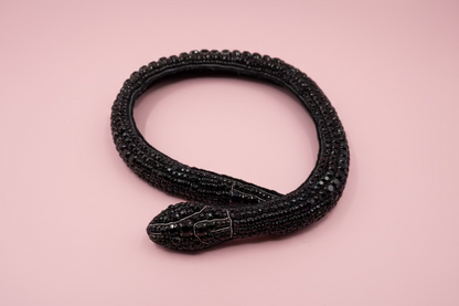 Vintage Vera Wang Monumental Rhinestone Snake Necklace